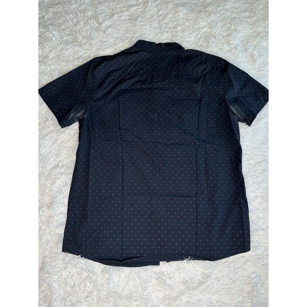 Active Ride‎ Shop Button Down Shirt Size Large Men's Short Sleeve Blue Polka Dot - Picture 7 of 8